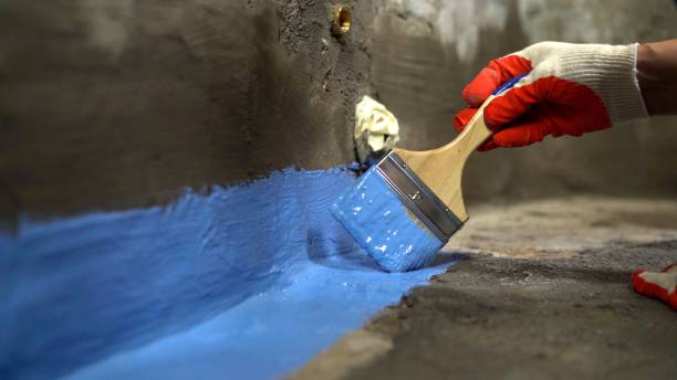 Commercial Exterior Waterproofing project at a North Judson, IN business property by SJ Waterproofing Pros